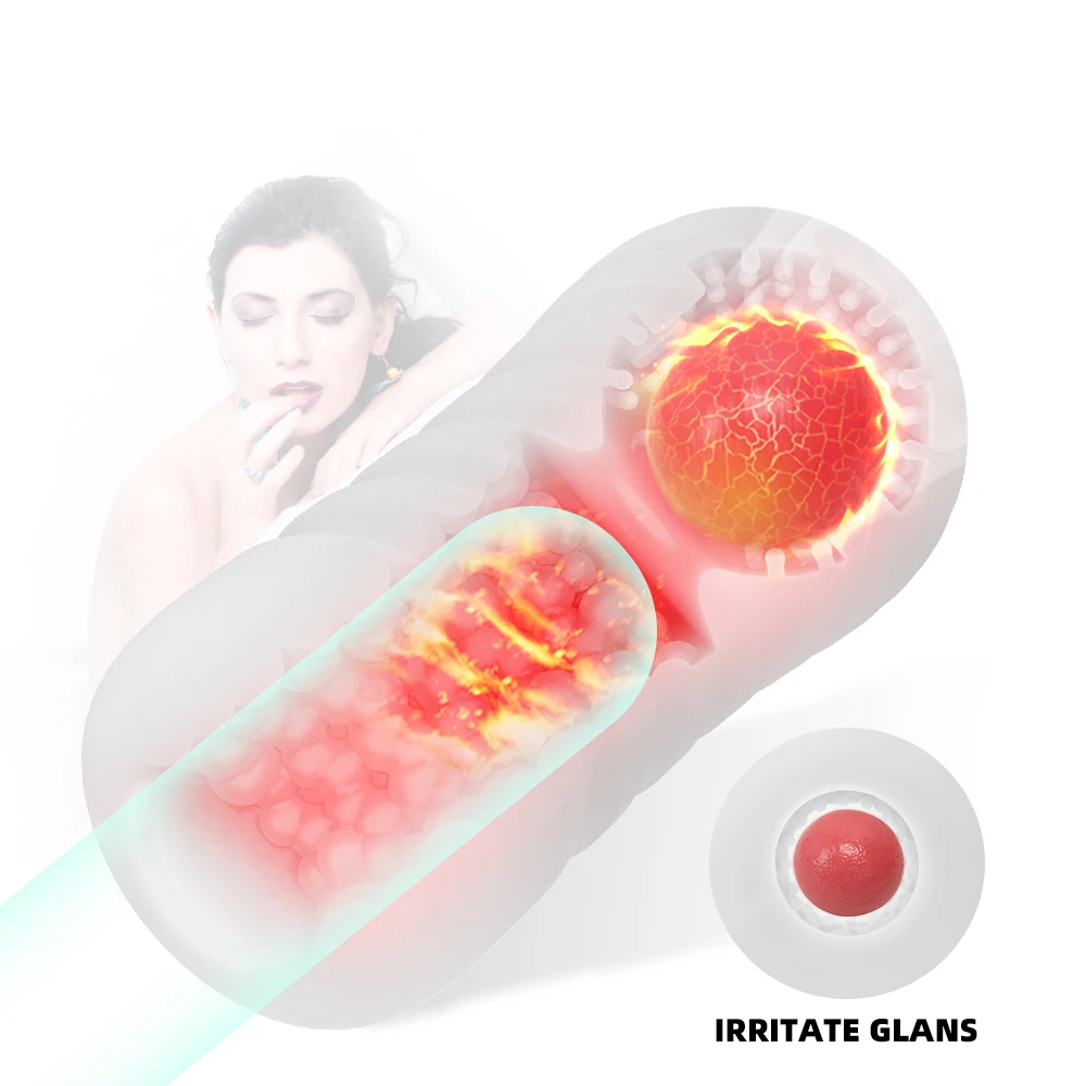 Мастурбаторы для мужчин массаж пениса мяч сосание настоящая Вагина Мужская