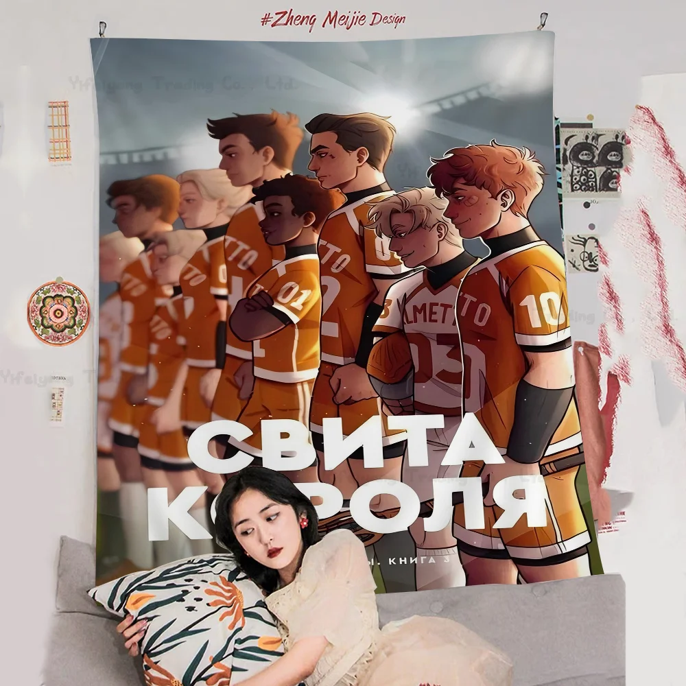 AFTG All For The Game Anime Tapestry Hanging Tarot Hippie Wall Rugs Dorm Home Decor