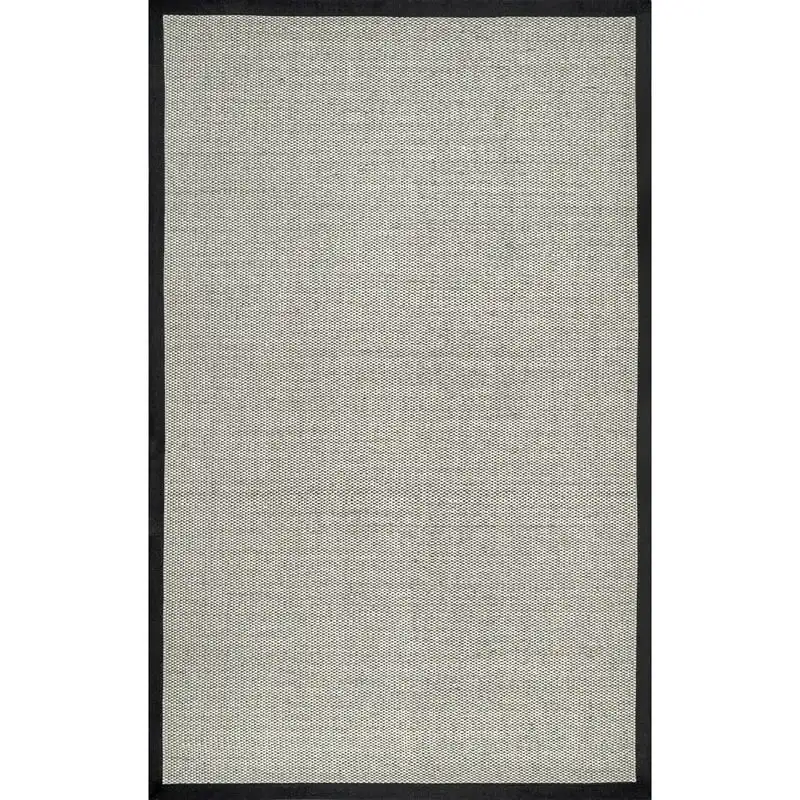 

Bordered Sisal Area Rug, 9' x 12', Black