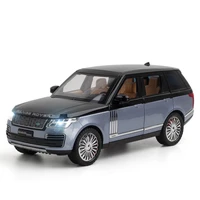 124 scale diecast car land ranges rovers suv metal model with light and sound pull back vehicle alloy toy collection for gifts