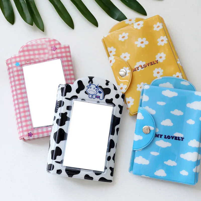 

32 Pockets Photo Album Card Holder Receipt Storage Square Hollow Love Heart Photo Holder Business Card Bag Photocard Holder