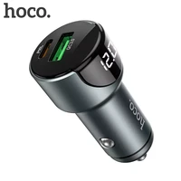 hoco usb car charger 20w quick charge 4 0 3 0 supercharge fcp qc4 0 qc3 0 fast pd usb c car phone charger for xiaomi 11 huawei