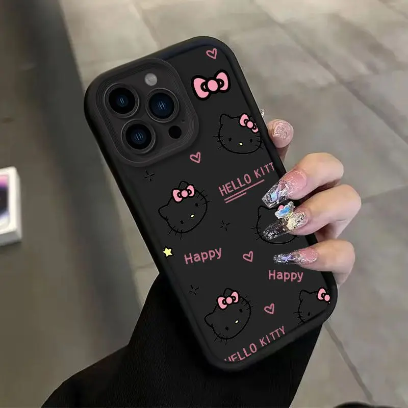 Оригинальный милый чехол Y2K Hello Kitty для Samsung S24 S23 S22 S21 S20 Note 20 FE Plus Ультратонкий