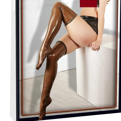 

Женские резиновые стильные кофейные Элегантные чулки