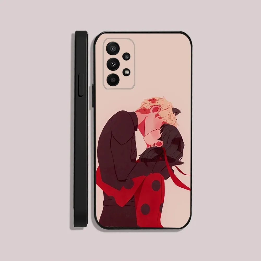 Чехол для телефона Cat Noir Samsung S24 23 22 30 21 10 9 Ultra Plus Lite FE 5G L-LadybugeS черный мягкий чехол