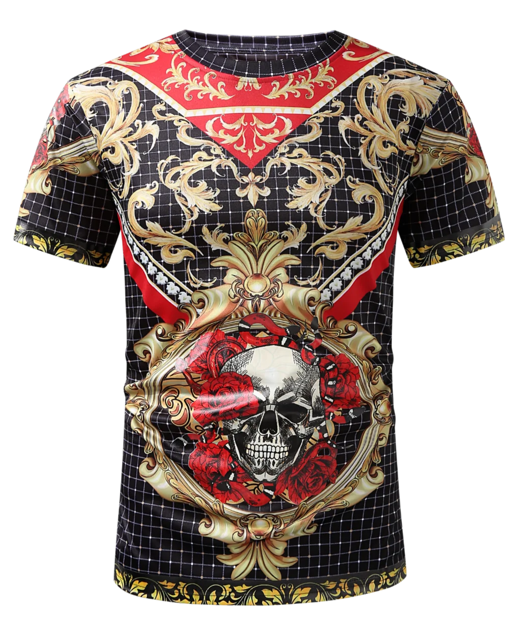 

Men's T-Shirt for Men Clothing Oversized Tee Shirt Etheic Graphic 3D Full Print Summer Casual Nation Fashion Short Sleeve Tops