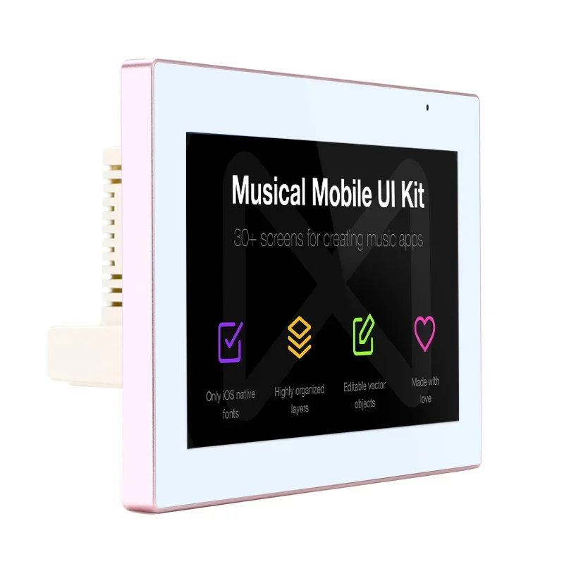 Inwall 7-дюймовый сенсорный экран RK3128 четырехъядерный планшет Android для фонового