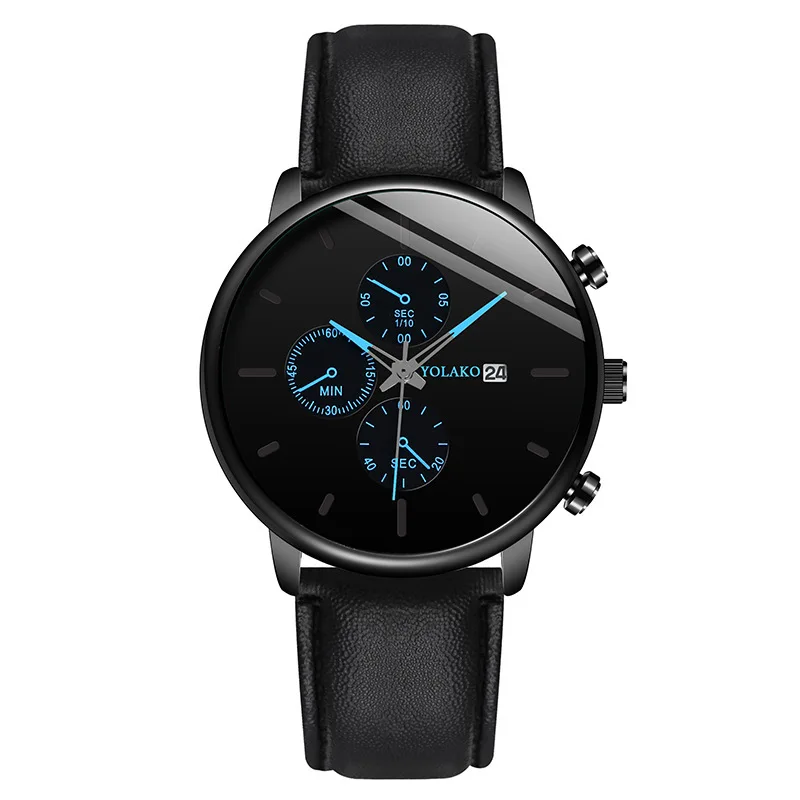 

2022 Hot Casual Leather Strap Men Quartz Watch zegarek męski Fashion Calendar Youny Boys Wristwatch Montre reloj hombre elegante