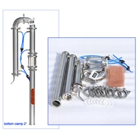 2 distilling chiller for home brew use distiller column with sight glass for alcohol extraction