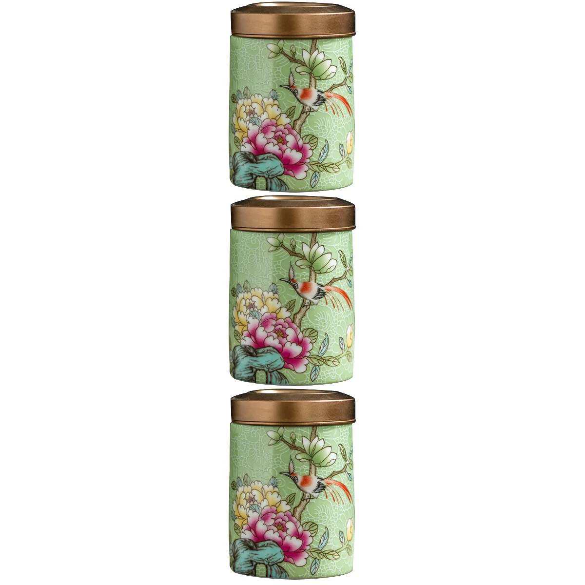 

Tea Jar Canister Ceramic Coffee Storage Container Can Pottery Leaf Cute Jars Vintage Sealing Ceramics Bottle Pepper Chinese