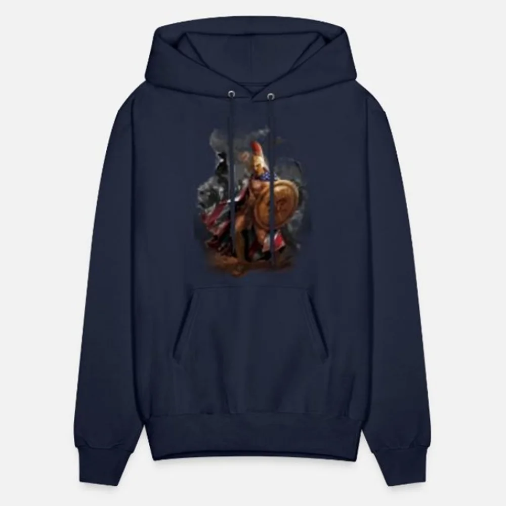 Пуловер Amercian Spartan Warrior толстовка из 100% хлопка удобная повседневная мужская модная