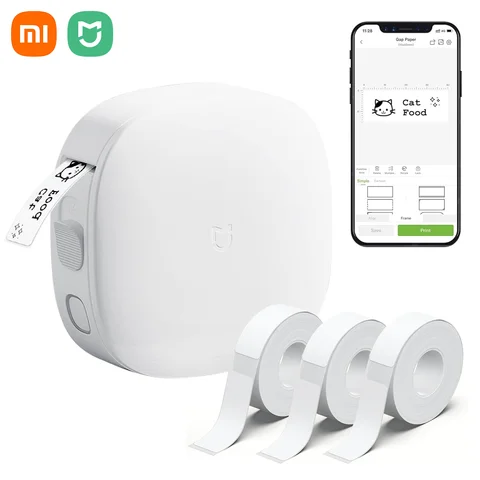 Xiaomi Mijia Портативный Беспроводной Термопринтер Этикеток