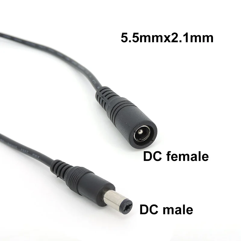 

Удлинитель для кабеля питания, 5 А, 20AWG, 5,5x2,1 мм