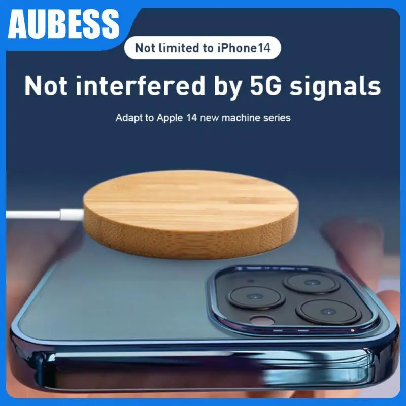 

Bamboo Wood 15W Qi Wireless Charger USB C Fast Charging Pad For IPhone 14 13 12 Pro Max 11 XS Max X XR 8 Plus Samsung S10 Note9