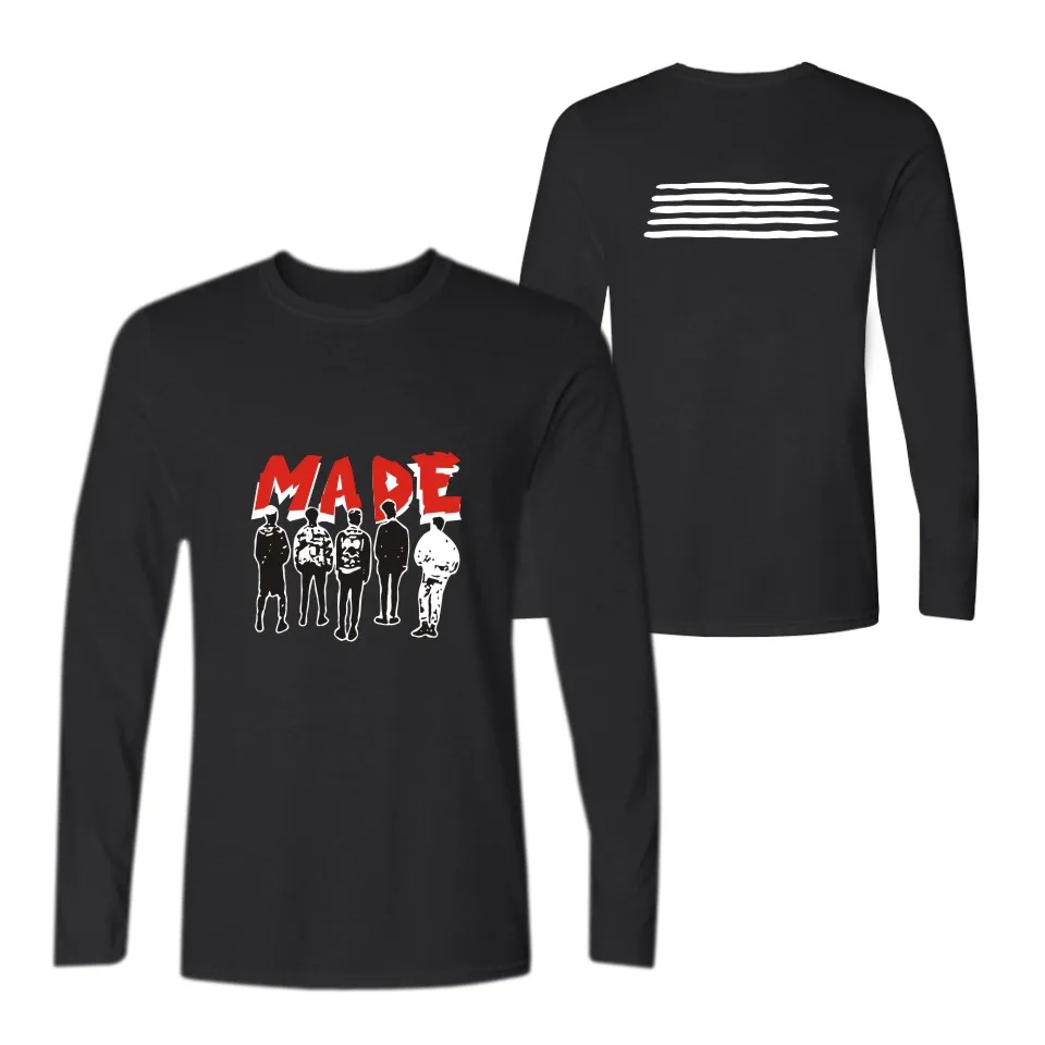 

All members of Bigbang concert with printed hoodie Spring Fall 2022 fashion loose long sleeve T-shirt