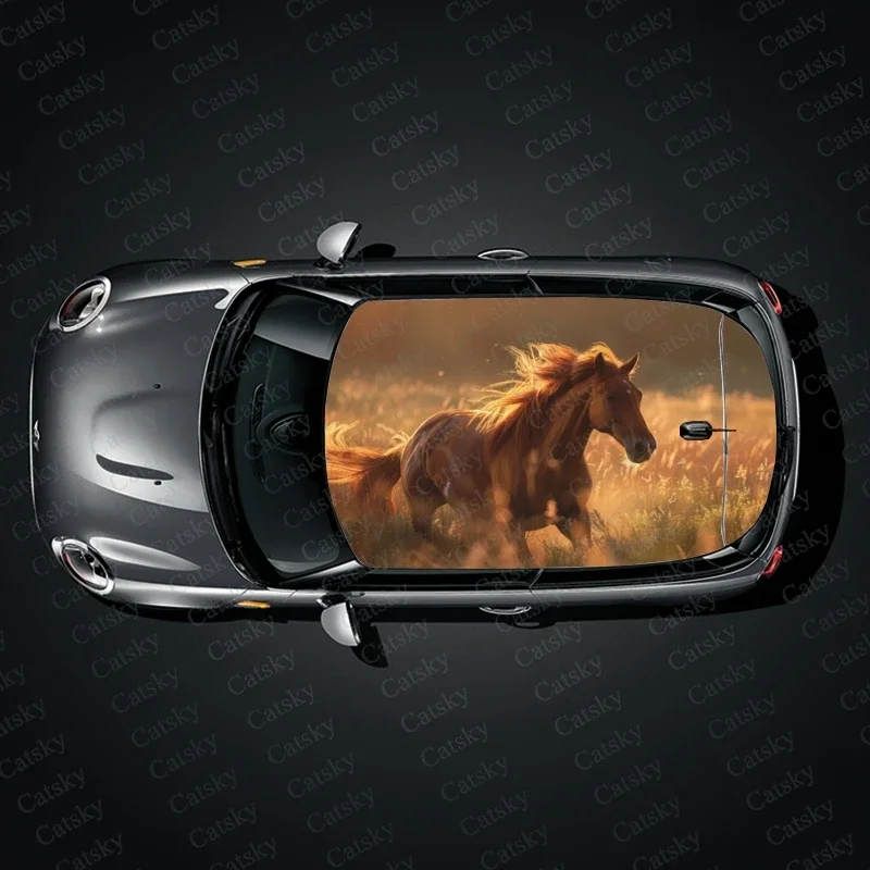 Сканинг на дикую природу наклейка крышу автомобиля обертка аксессуары для