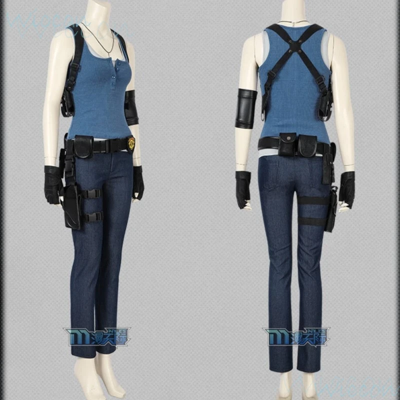 Игра Jill валентинка Косплей житель зла 3: переделка Костюм Униформа жилет обувь