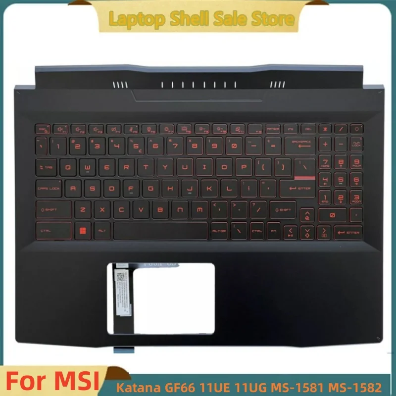 Верхняя панель с подсветкой для MSI Katana GF66 11UE 11UG MS-1581 MS-1582