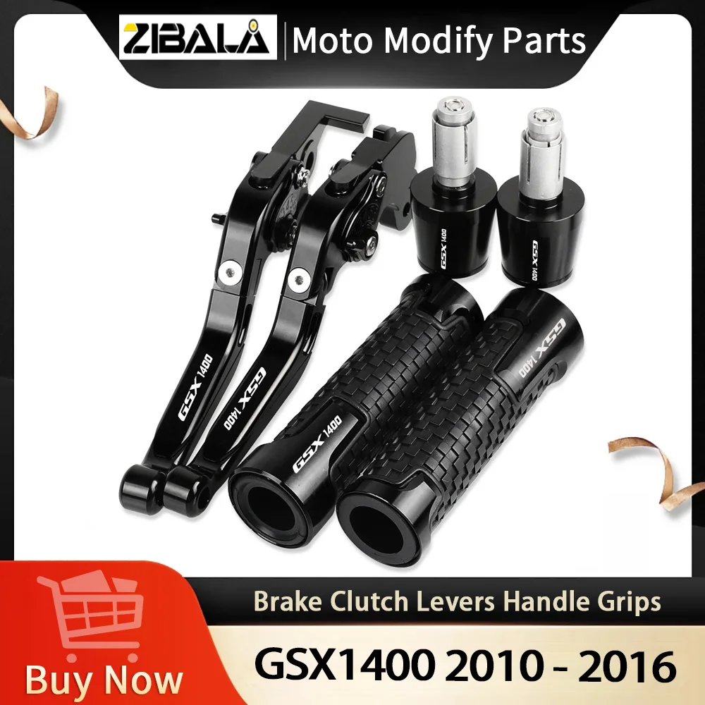 

GSX 1400 Motorcycle Aluminum Brake Clutch Levers Handlebar Hand Grips ends For SUZUKI GSX1400 2010 2011 2012 2013 2014 2015 2016