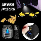 Беспроводной светодиодный лазерный проектор Pikachu для двери автомобиля, с логотипом, лампа с тенью для аниме для bmw, для дневной идентификации obd2