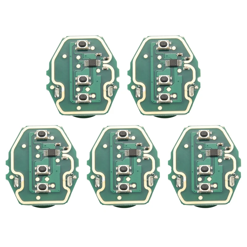 

5X 3 Button Remote Car Key Control Circuit Board 315Mhz/433Mhz For-BMW 3 5 Series E46 E39 EWS Without Key Shell