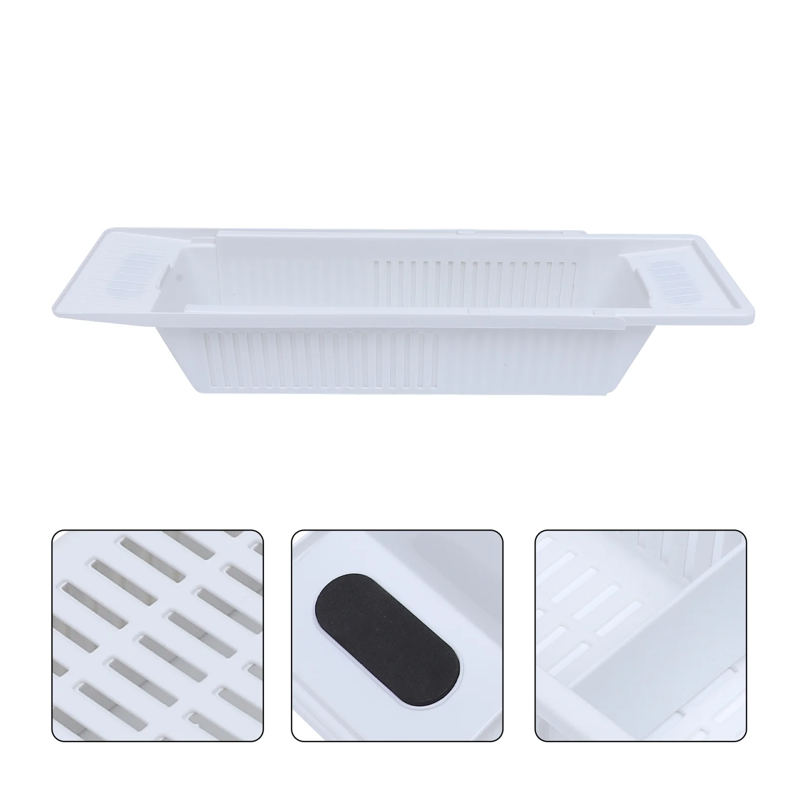 

Bathtub Bath Organizer Rackcaddy Storage Accessories Shower Shelf Over Tub Holders Extendable Tray Holder Retractable