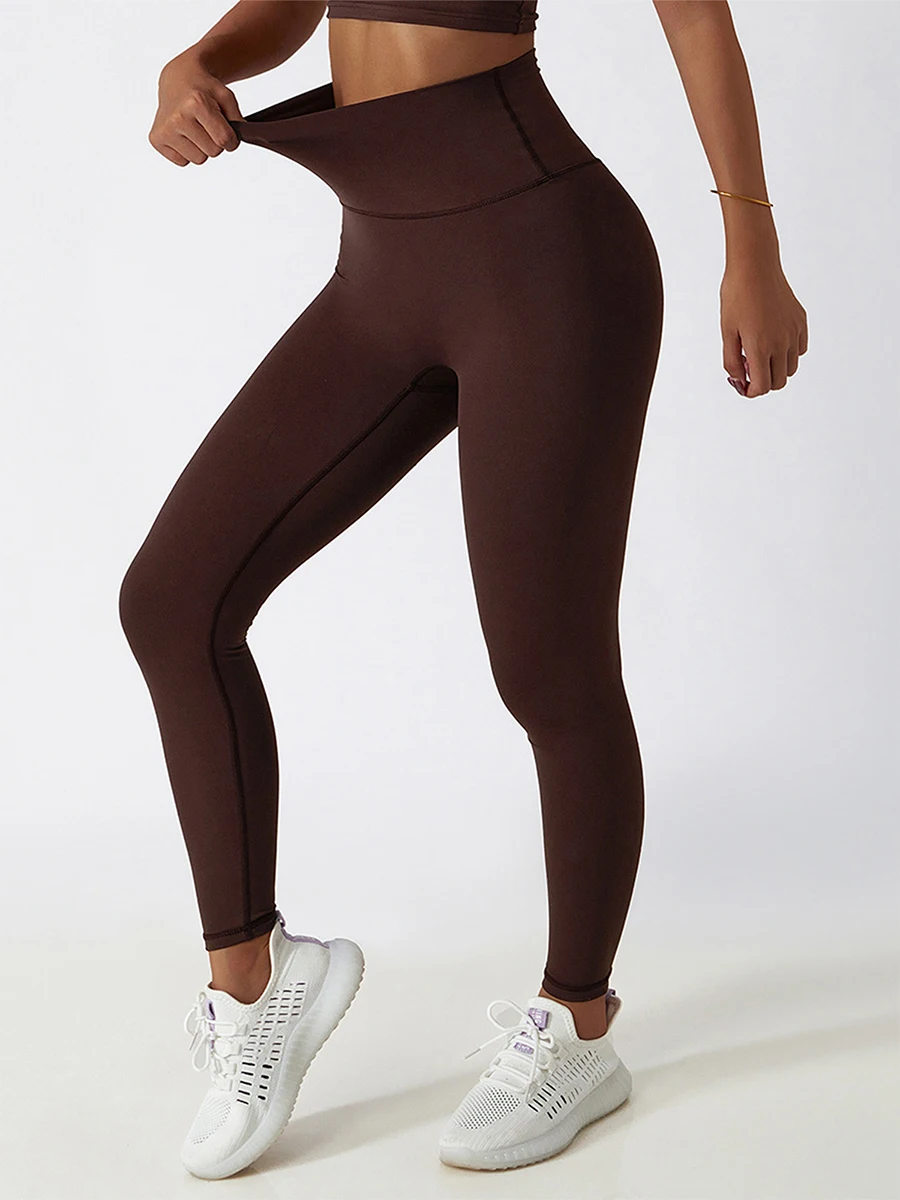 Женские штаны для йоги с высокой талией эластичные леггинсы тренировок