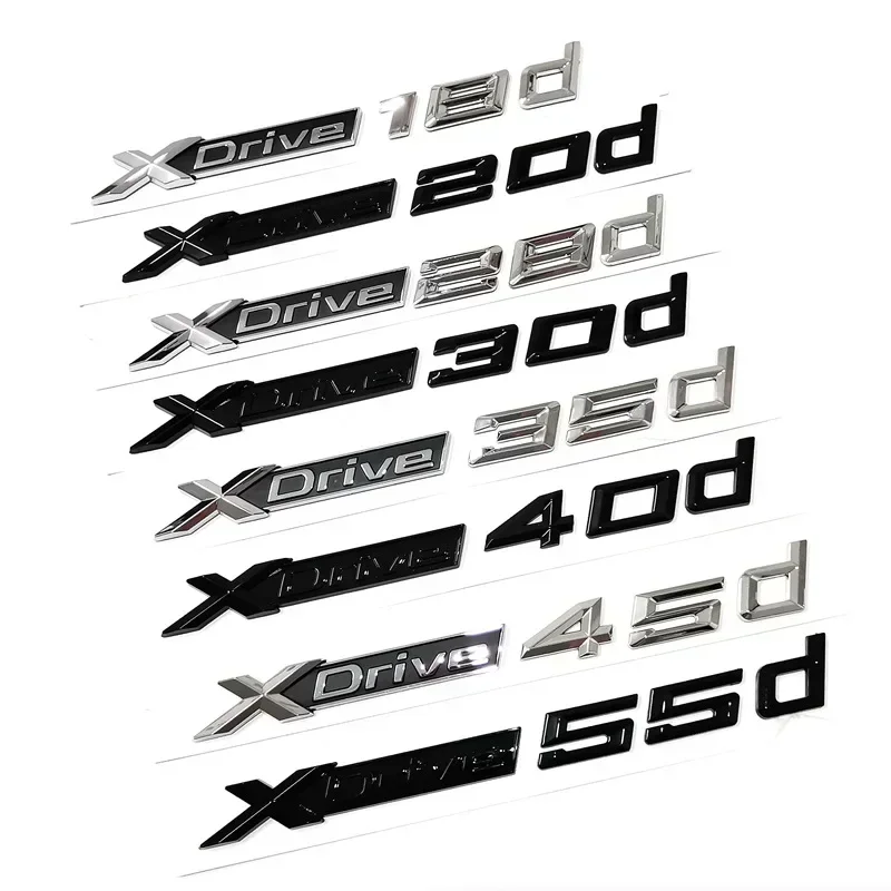 3D Новый Xdrive 20d 30d 35d 40d 50d 20i 25i 30i эмблема крыла автомобиля Эмблема багажника