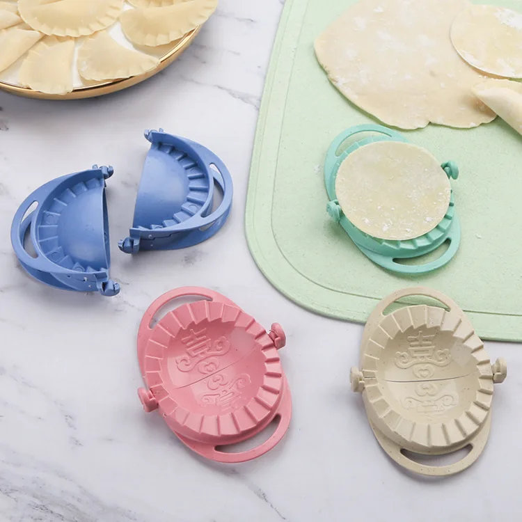 

Dumpling Maker Wheat Stalk Material Dumplings Mould DIY Dumpling Machine Hand Dough Press Jiaozi Kitchen Cooking Gadgets