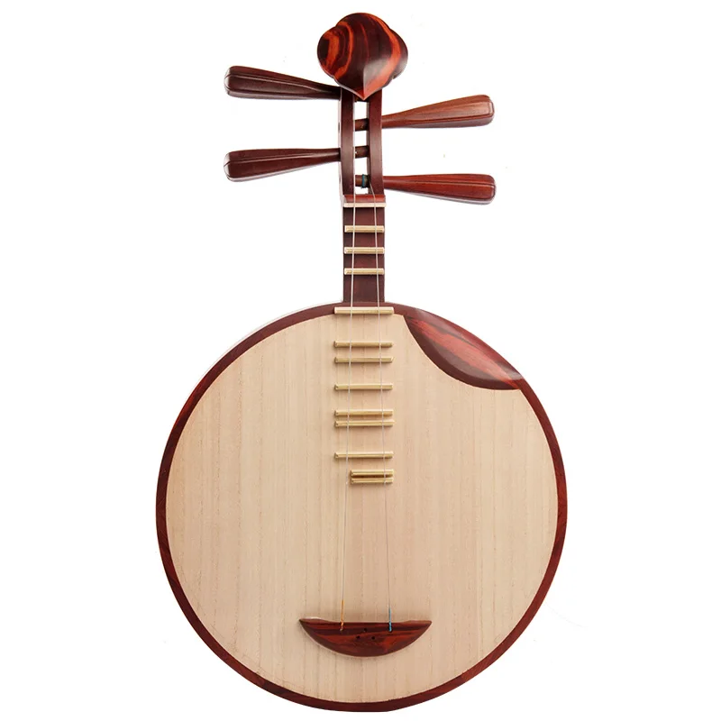 

FLOFAIR искусственная резьба по дереву, красный цветок, музыка в фольклорном стиле, музыкальный инструмент Yueqin, фанат Пекинской оперы, эмблема