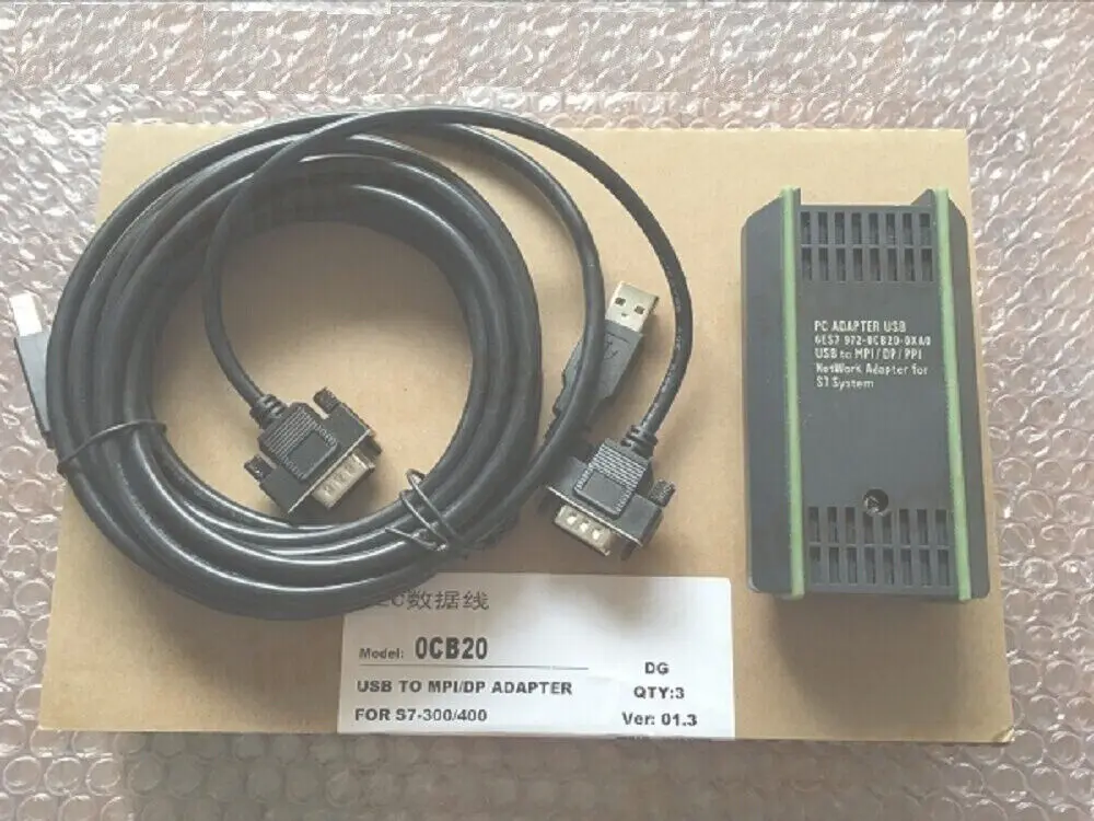 

Кабель программирования 6ES7972-0CB20-0XA0 для Siemens S7-200 300 400 PLC USB-MPI PPI
