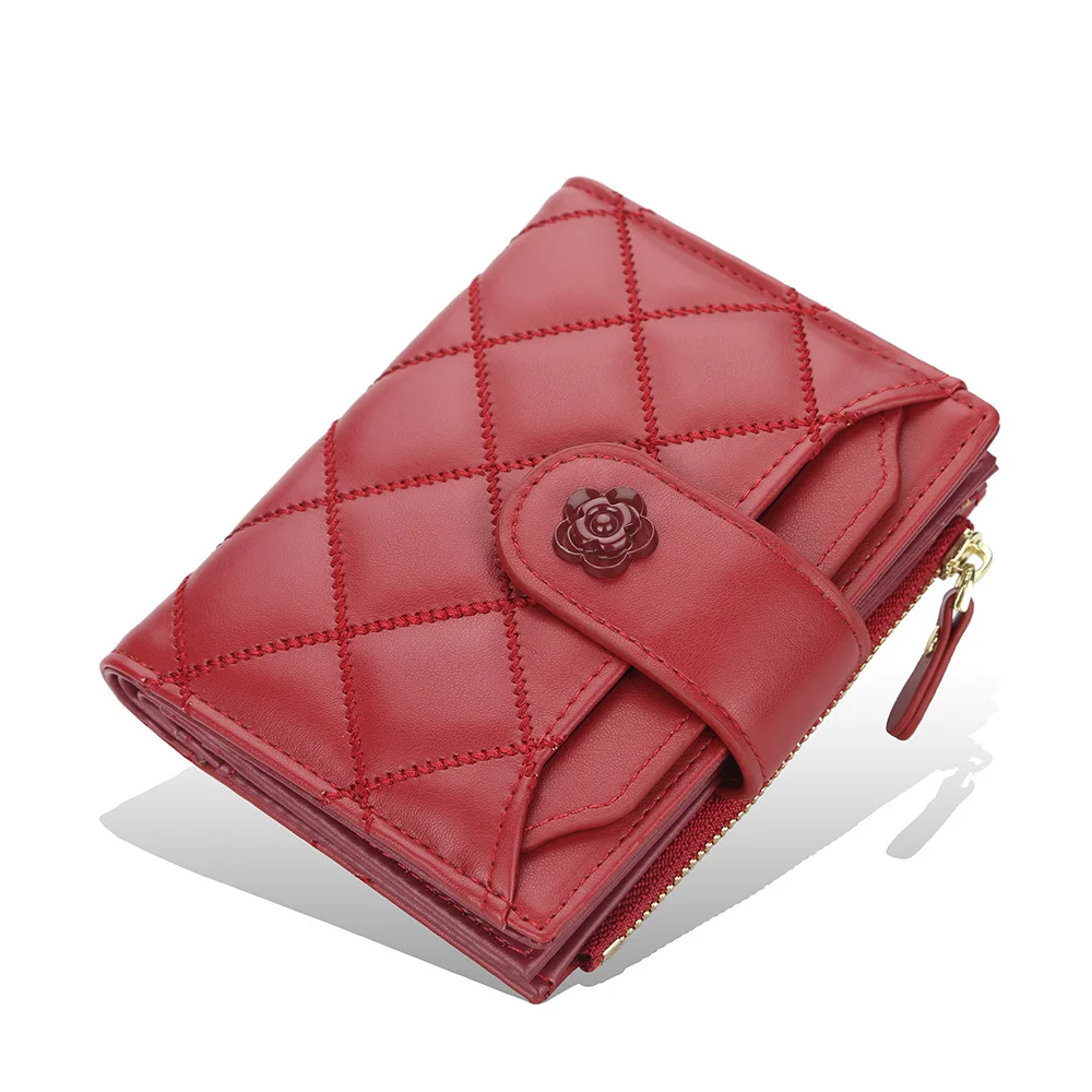 Unistybag Women Wallet Small Slim Coin Pocket Fashion Card Holder Female Money Bag Luxury Purses Zipper Hasp Flower Wallets