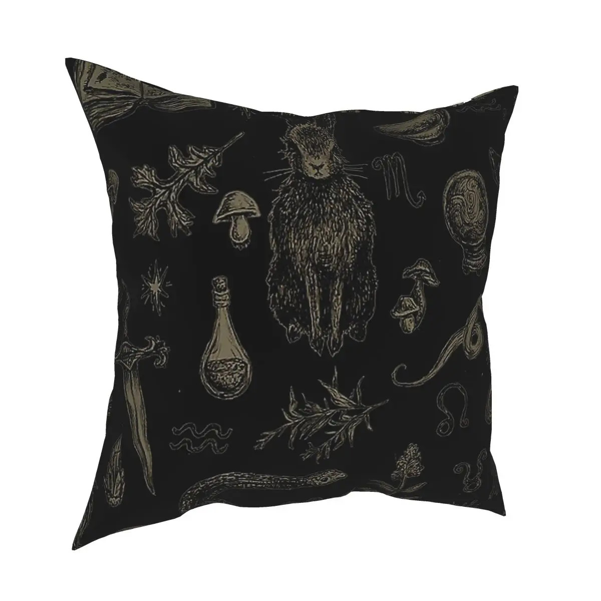 

Rabbit Pillow Case Home Decoration Rabbit Cushion Sofa Polyester Double sided Printing Throw Pillow Cover