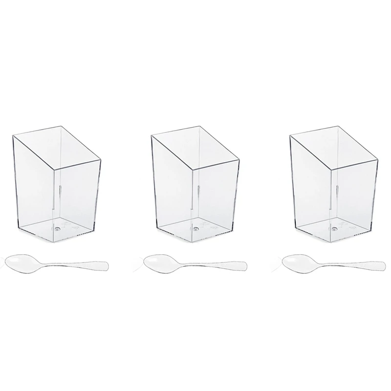 

120 шт., одноразовые пластиковые прозрачные конические конфеты, 85 мл