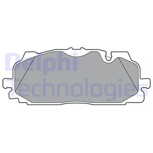 

DELPHI LP3302, тормозная накладка на 17 AI.A4-A5