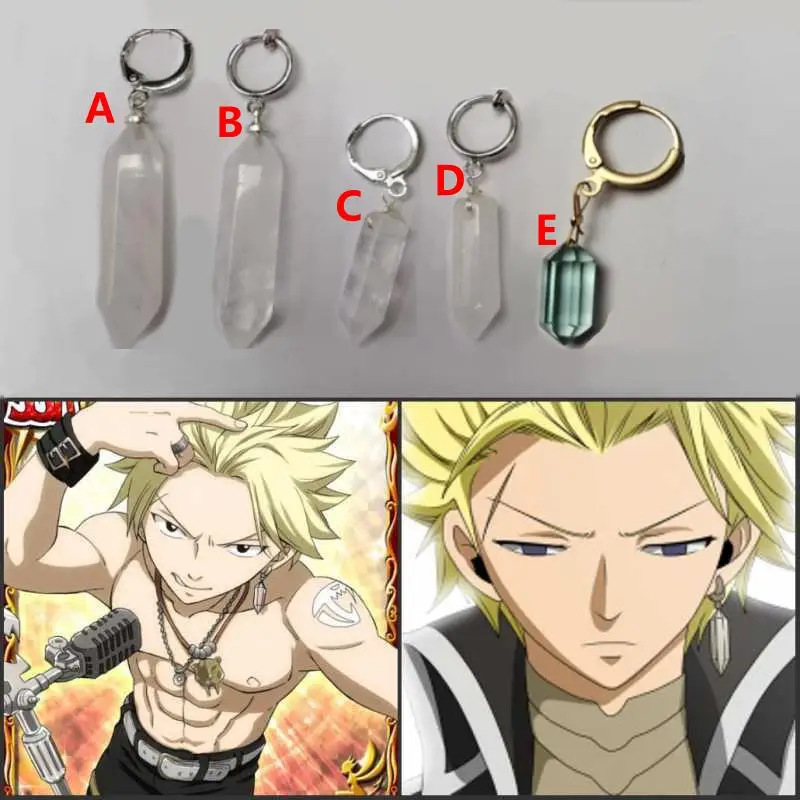 

Anime Earrings Fairy Tail Sting Eucliffe Dangles Ear Ring Cosplay Prop