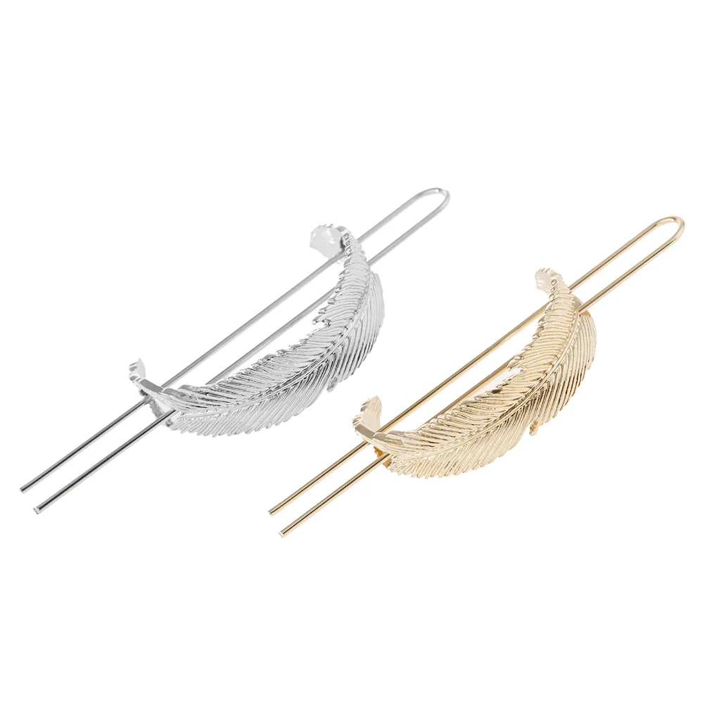 

2pcs Hair Cuff Clips Chic Alloy Nicely Hair Cuff Hair Stick for Lady Woman Girls