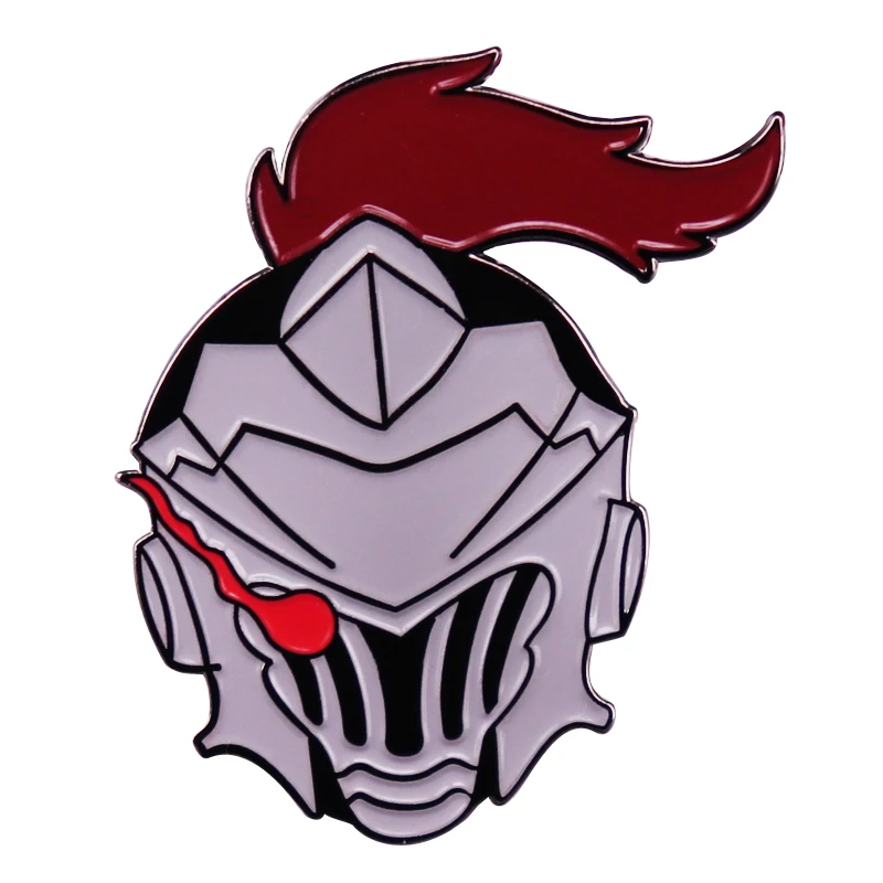 

Manga Anime Goblin SLAYER Helmet Enamel Brooch Pin Jacket Lapel Metal Pins Brooches Badges Exquisite Jewelry Accessories