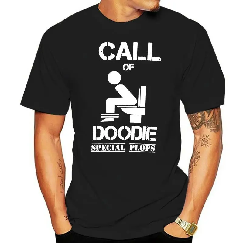 

Рубашка с надписью Doodie для мужчин, хлопковая рубашка с надписью «Doodie» и принтом