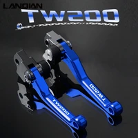 tw200 brake clutch lever dirt pit bike brake clutch levers grips for yamaha tw200 tw 200 2000 2017 2014 2015 2016 accessories