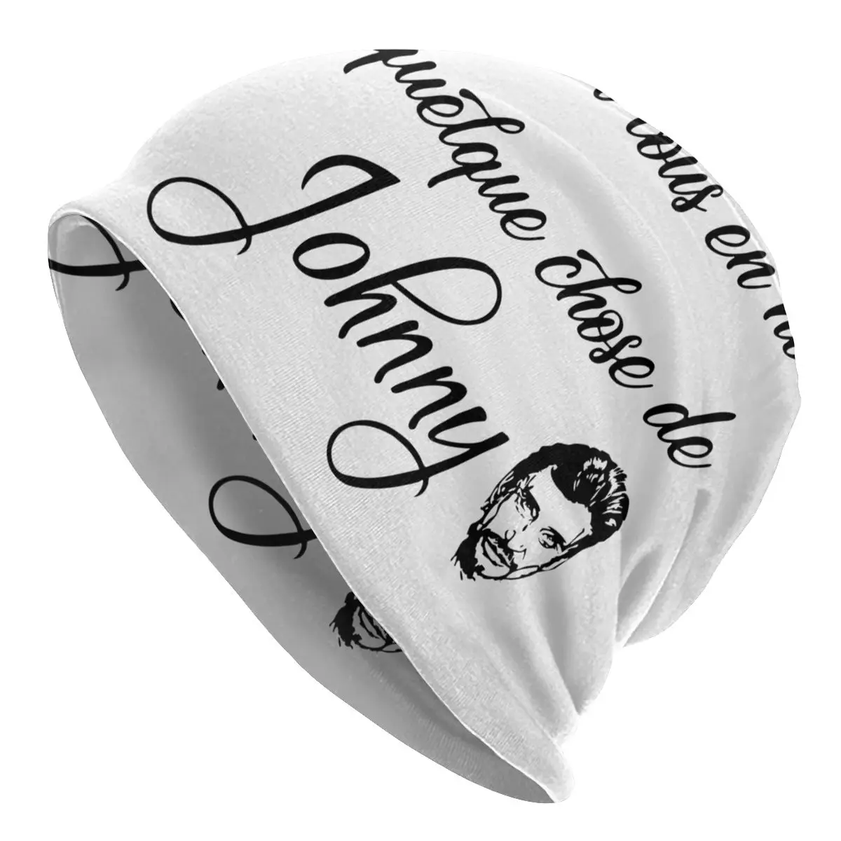 

Johnny Hallyday Skullies Beanies Hats Casual Autumn Winter Outdoor Men Women Caps Adult Warm Multifunction Bonnet Knit Hat