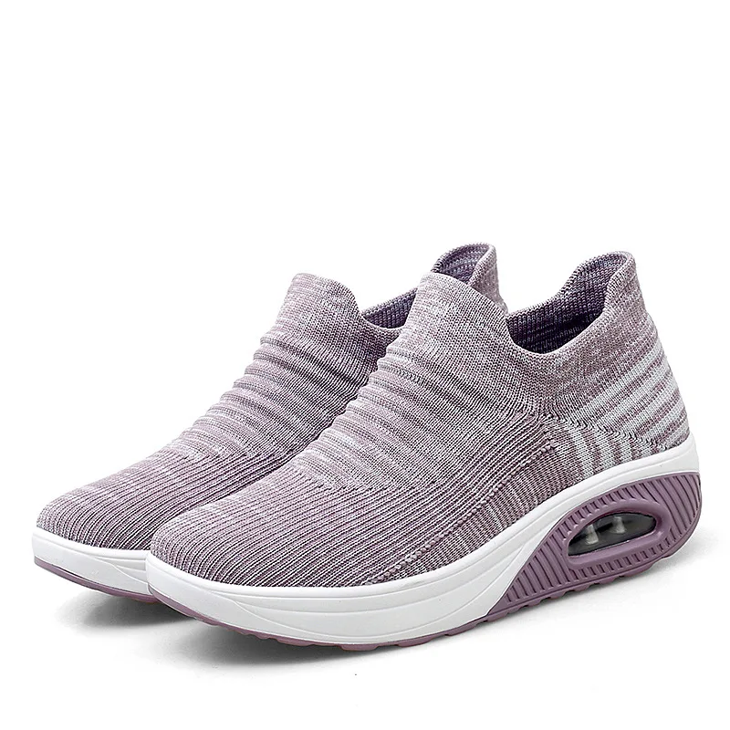 

Women Sports Shoes Women Casual Shoes Shallow Mouth Color Matching Round Heel Mesh PU Breathable Non Slip and Warm Womens Shoes