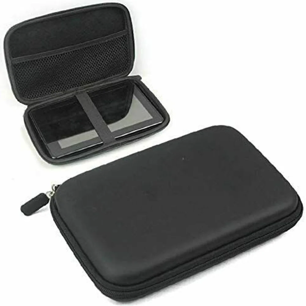 

7 Inch Black Hard Shell Carry Bag Zipper Pouch Case For Tomtom Garmin Nuvi TomTom Sat Nav GPS 22 X 15 X 3.5 Cm