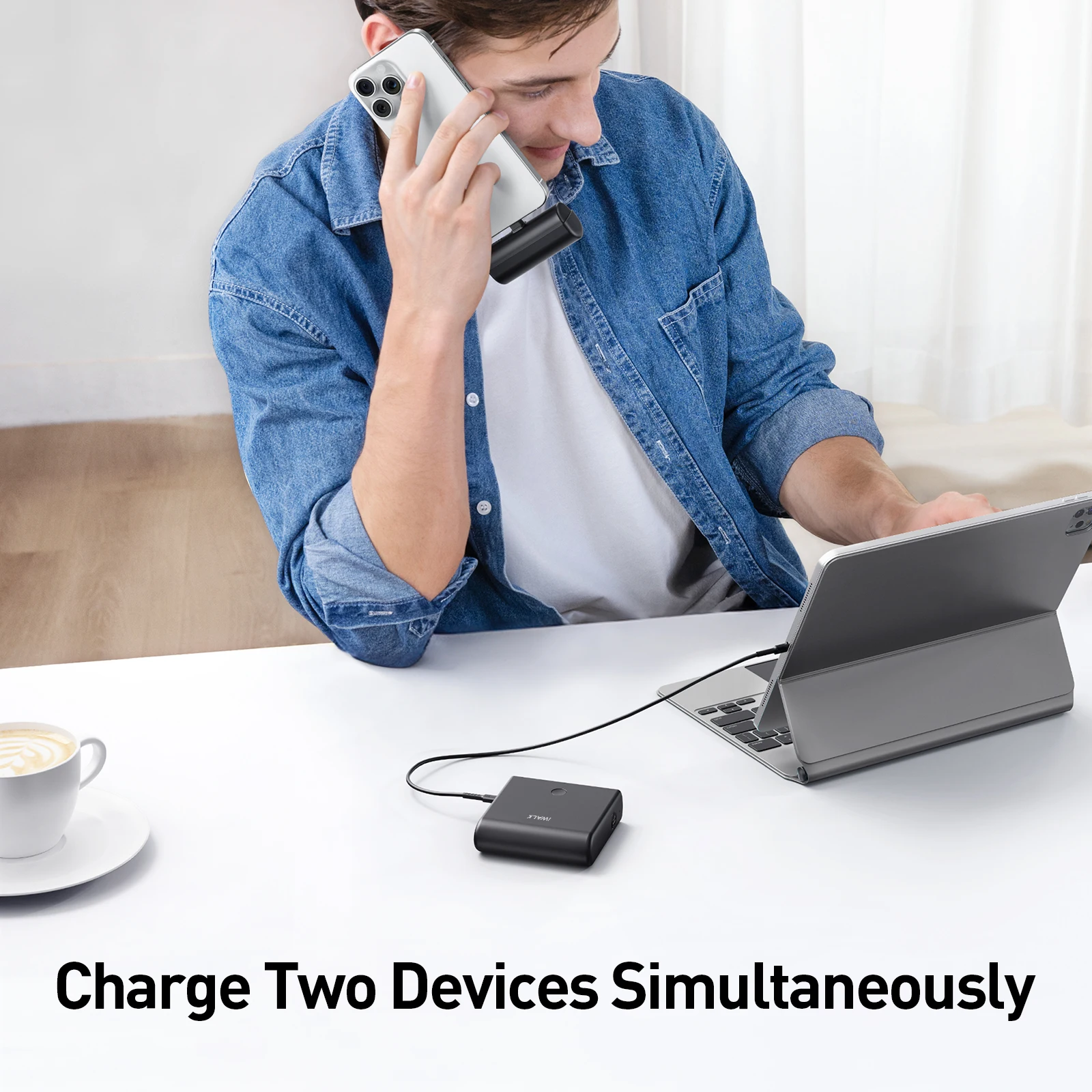 Портативное мини-зарядное устройство IWALK быстрая зарядка 13500 мАч внешний