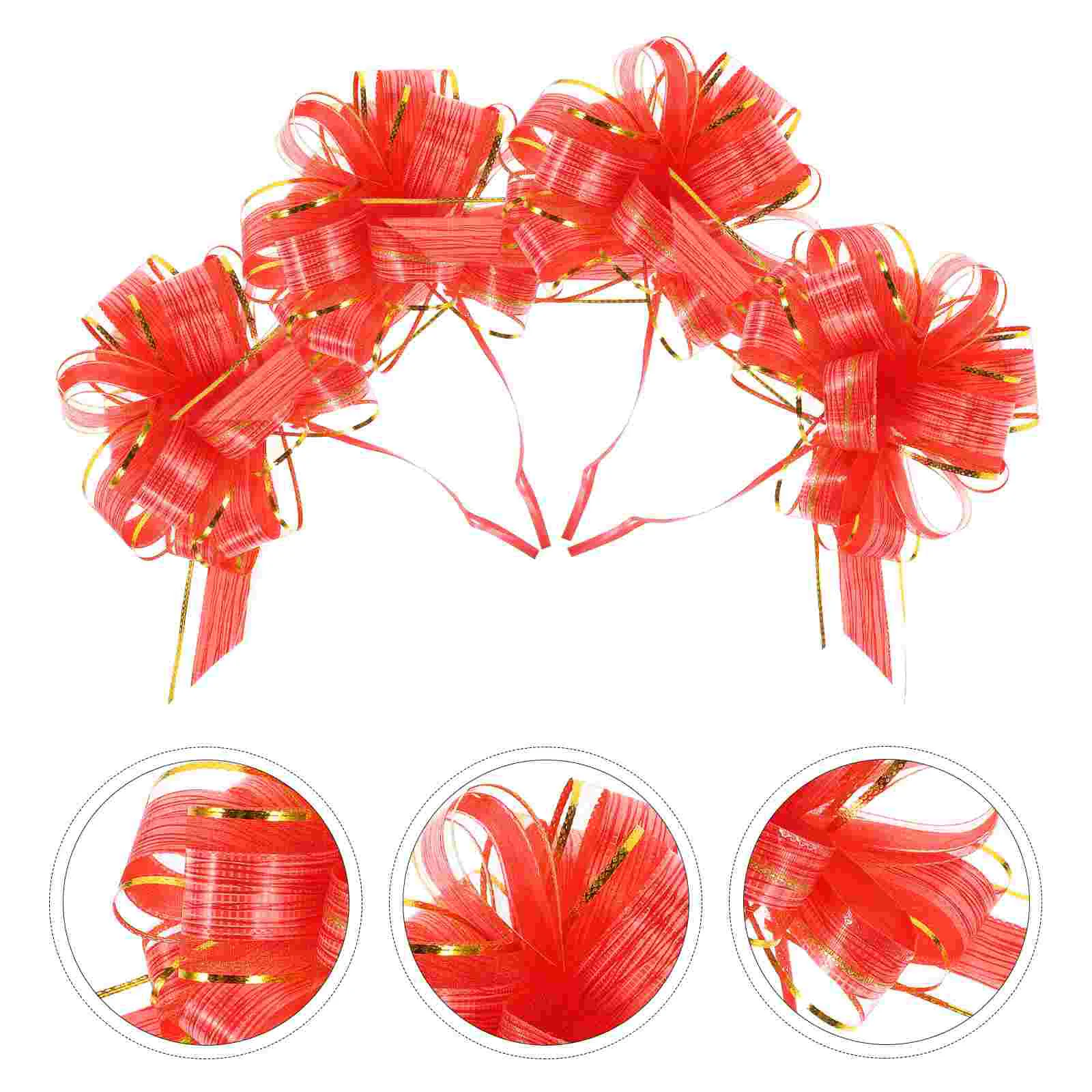 

Party Supplies Ribbon Pull Bows Festival Ribbons Gift Wrap Flower Packing Decors