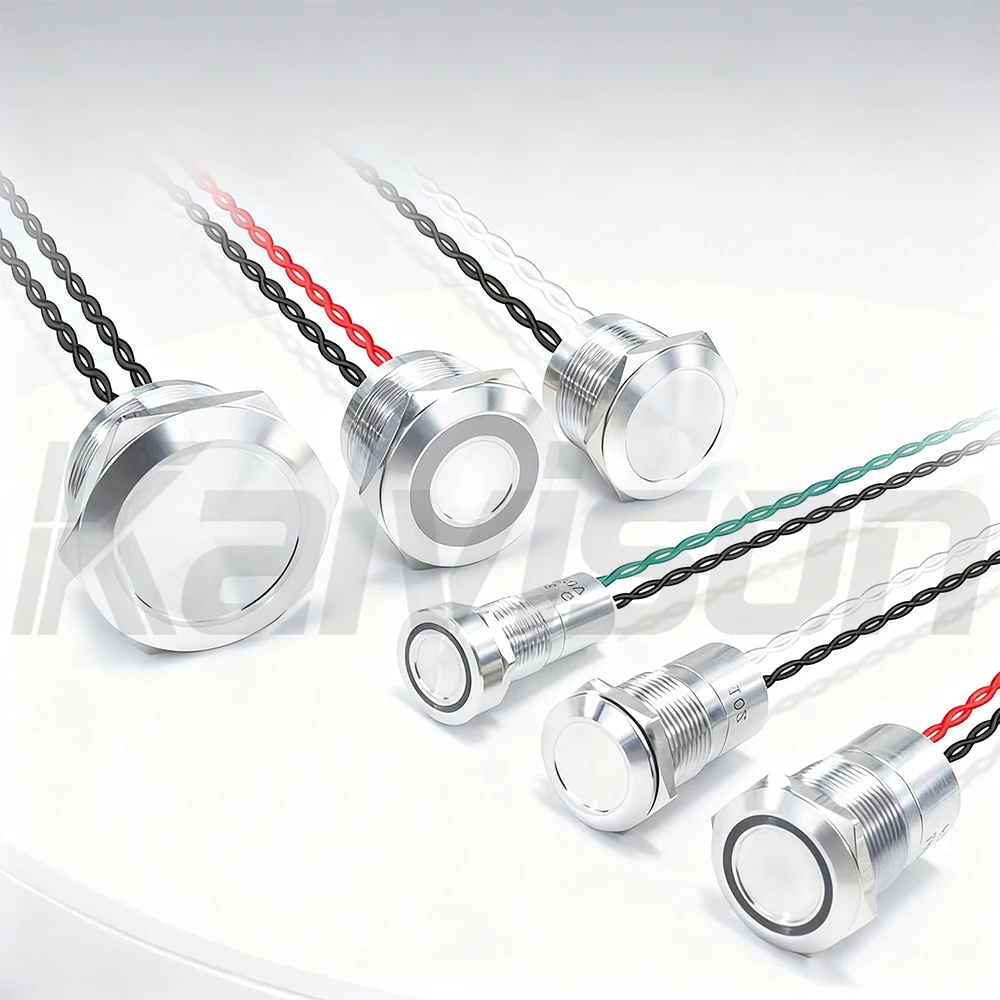 Фото IP68 Piezo Switch 12/16/19/22/30mm Latching Waterproof Metal Touch Switch Stainless Steel Momentary Piezoelectric Ceramic Switch №3