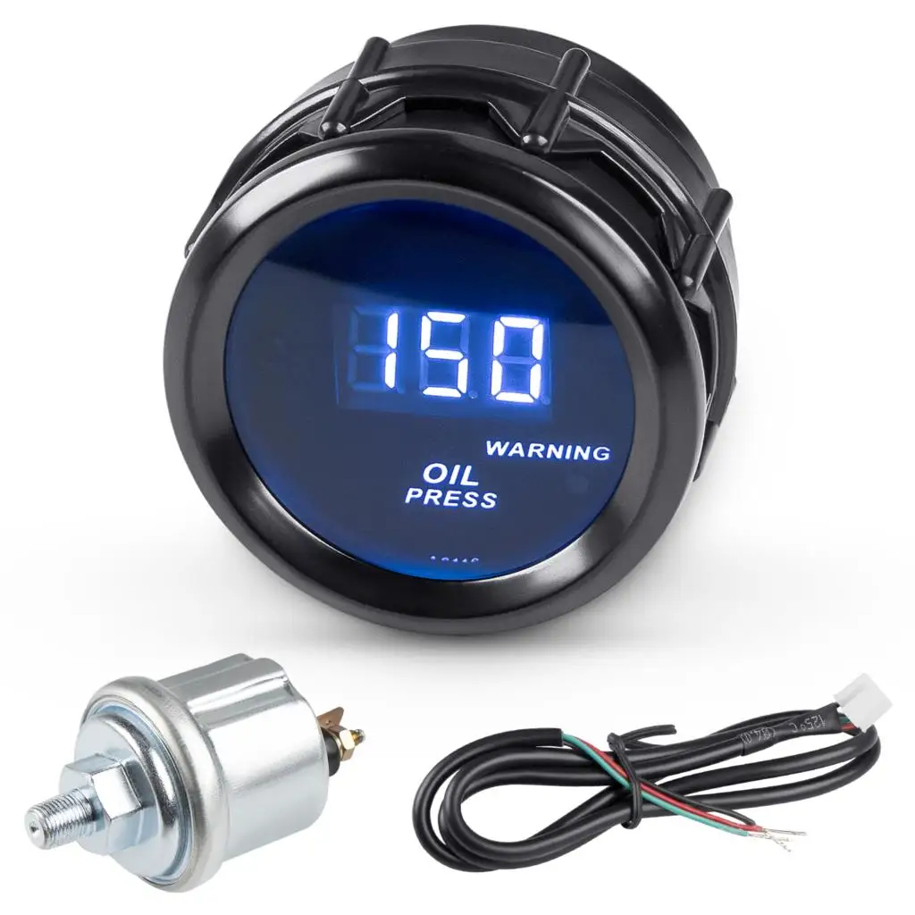 

2" 52mm Universal Automobile Car Gauge Water Temperature Voltmeter Oil Press Fuel Volts Car Temperature Sensor Vehicle Meter