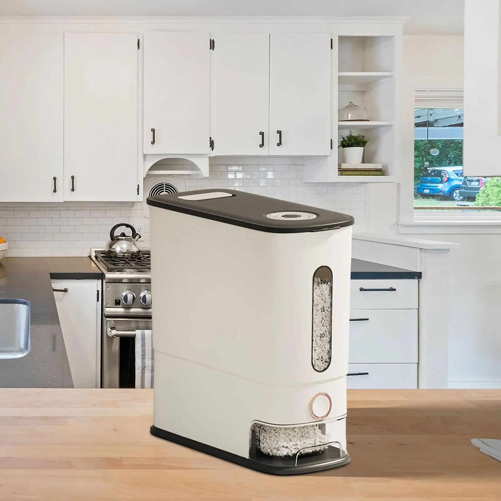 Контейнер для хранения риса контейнер хлопьев 12 кг диспенсер еды герметичный