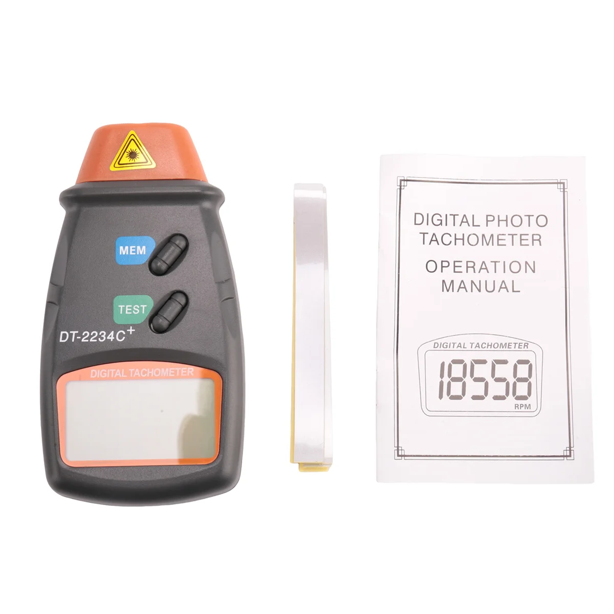 Цифровой тахометр Бесконтактный измеритель оборотов в минуту 2 5 об/мин-99999 ОБ/мин