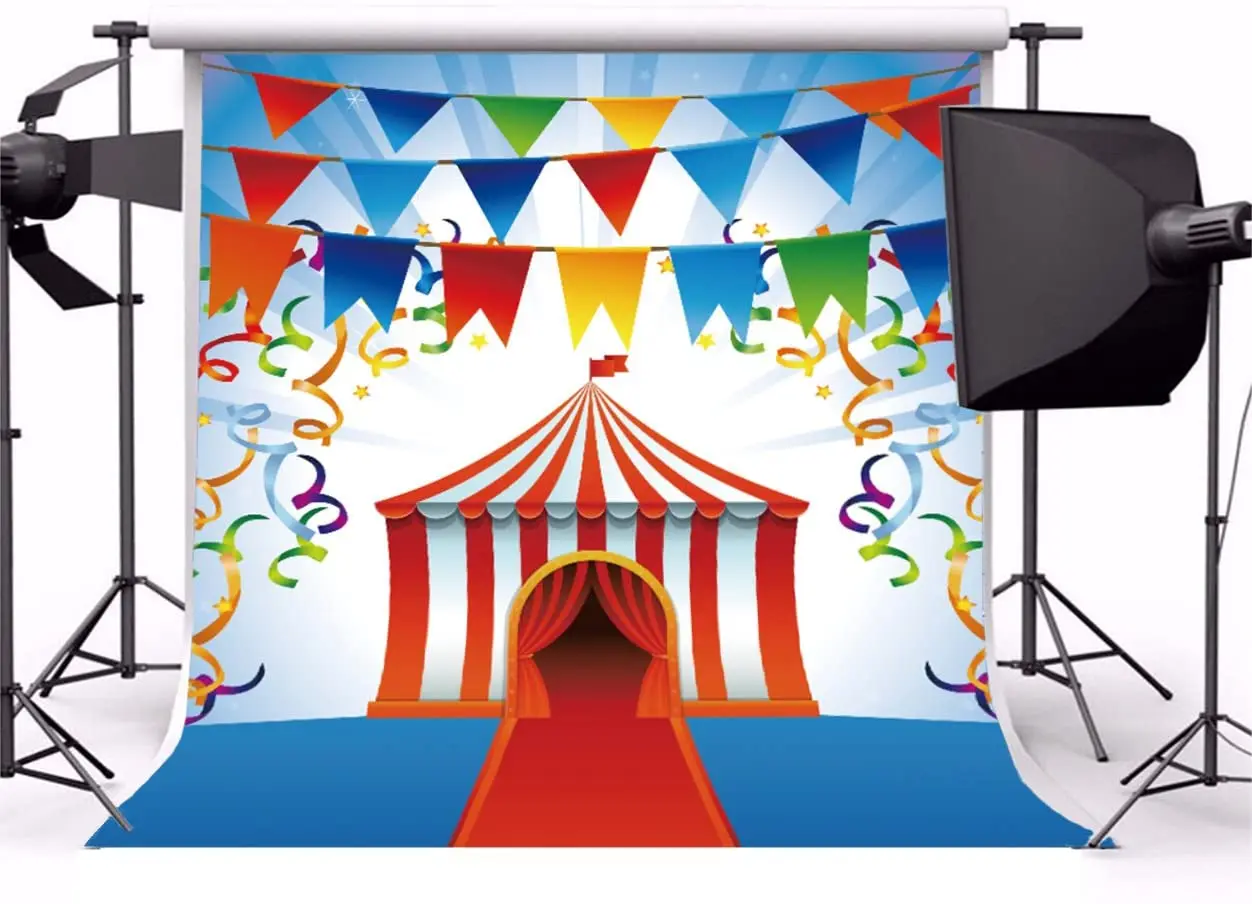 

Цирк для представлений фотография фон для сцены вход сарай фон декор для помещения фотография для новорожденных день рождения вечеринки